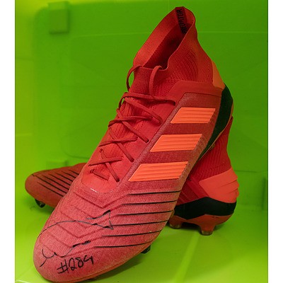 Jarrod Croker boots, signed and numbered #284