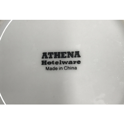 Group of Tableware Plates Including Athena and Olympia Porcelain