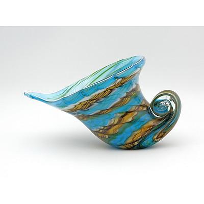 Good Italian Murano Glass Shell Form Vase