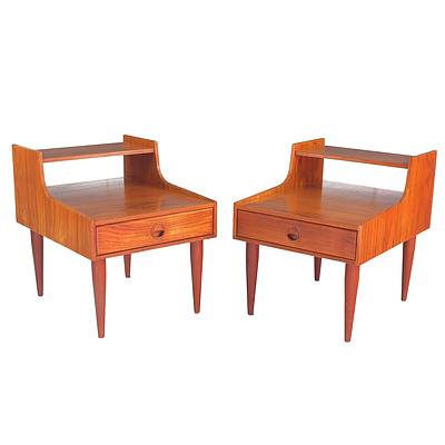 Pair of Retro 1960s Teak Bedside Tables