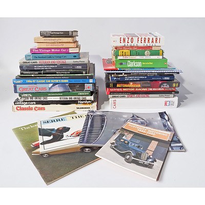 Quantity of Approximately 35 Motor Related Books Subjects Including Vintage Cars, Sports Cars and More