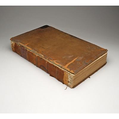 Antique Leather Bound Bible, with Commentary by Rev John Brown, Thos Kelly Publishing, London, 1824