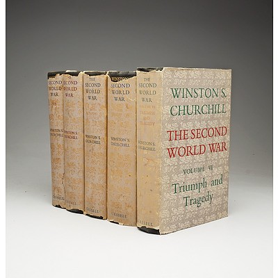 Winston S. Churchill, The Second World War, Cassell, London,1954, Vol I-IV, Hard Cover