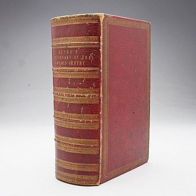 Burke's Dictionary of the Landed Gentry, Harrison London 1862