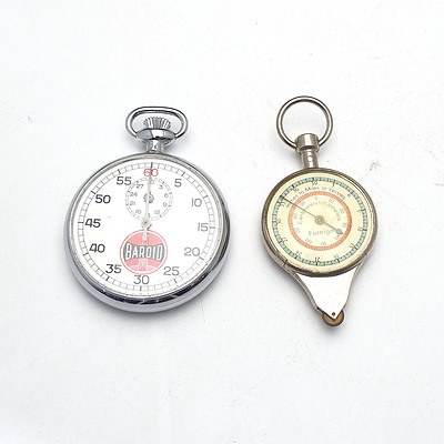 A Bardid Brand Stopwatch and Another Stopwatch