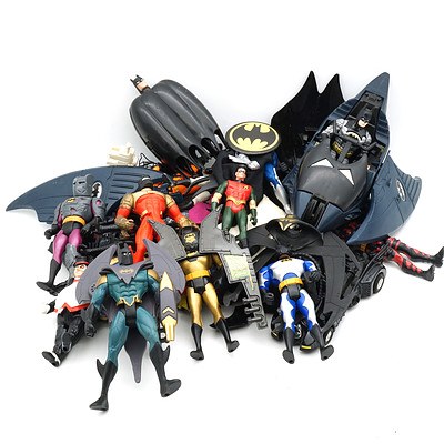 Large Group of Kenner and Other Batman Figures and Accessories, 