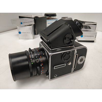 HASSELBLAD 503CX Medium Format Camera & Carl Zeiss Distagon 50mm F4 lens & Spare Film Back