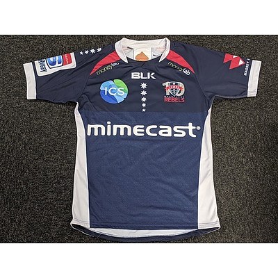 Melbourne Rebels Foundation Jersey - worn by  #12 Bill Meakes