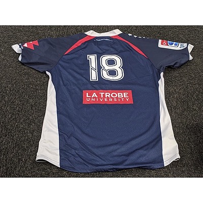 Melbourne Rebels Foundation Jersey - worn by  #18 Cabous Eloff  -  Rebels Debut