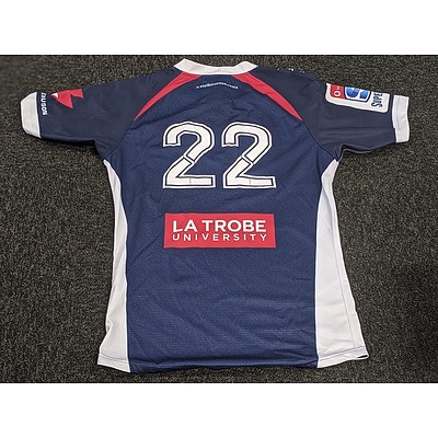 Melbourne Rebels Foundation Jersey - worn by  #22 Theo Strang