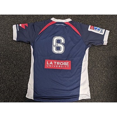 Melbourne Rebels Foundation Jersey - worn by  #6 Michael Wells
