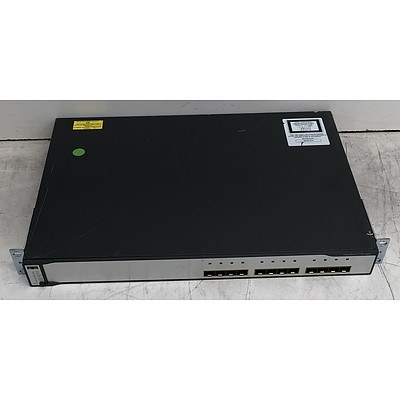 Cisco Catalyst (WS-C3750G-12S-S V14) 3750 Series 12-Port Gigabit SFP Switch