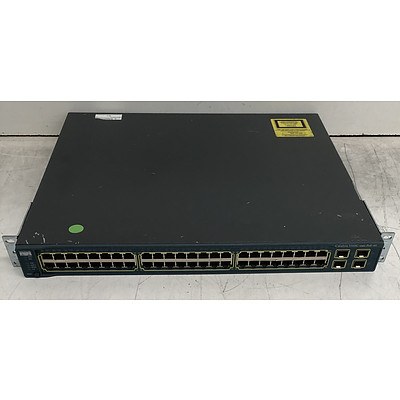 Cisco Catalyst (WS-C3560G-48PS-S V08) 3560G Series PoE-48 48-Port Gigabit Managed Switch
