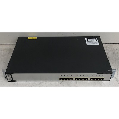 Cisco Catalyst (WS-C3750G-12S-S V14) 3750 Series 12-Port Gigabit SFP Switch