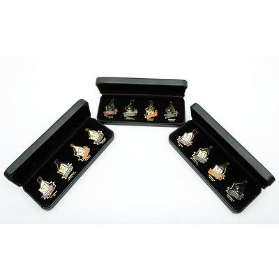 Three Lindermans 2000 Olympics Commemorative Pin Sets
