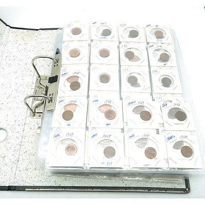 Approximately 420 Australian 1 Cent Pieces 1967-1990