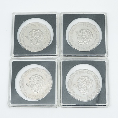 4 X 1991 Rams Head Fifty Cent Pieces