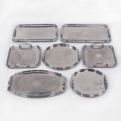 Seven Retro Ranleigh Drinks Trays in Various Shapes