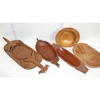New Guinea Massim Carved Dishes