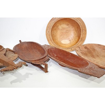 New Guinea Massim Carved Dishes