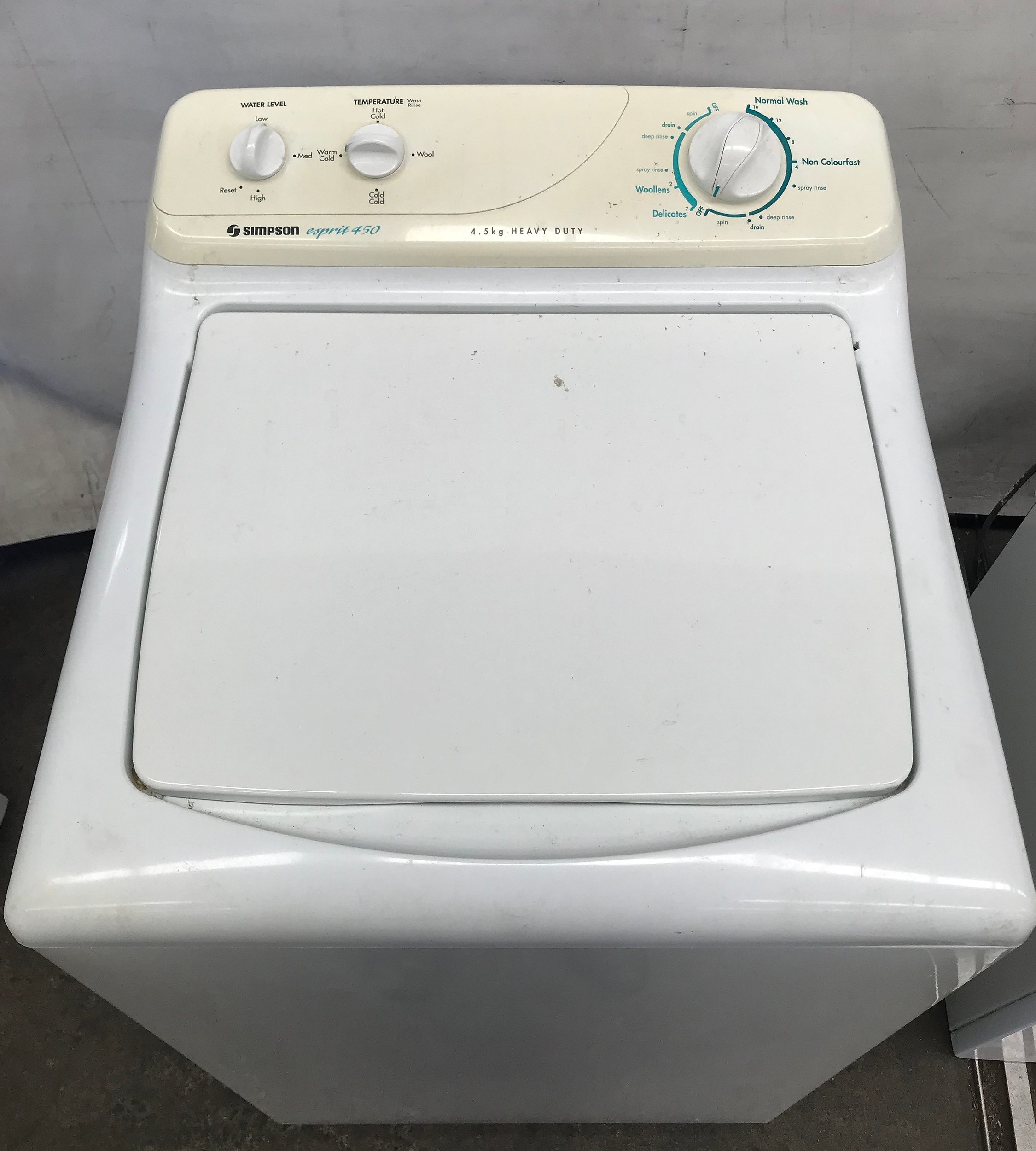 Simpson Esprit 450 Top Loader Washing Lot 1101844 ALLBIDS