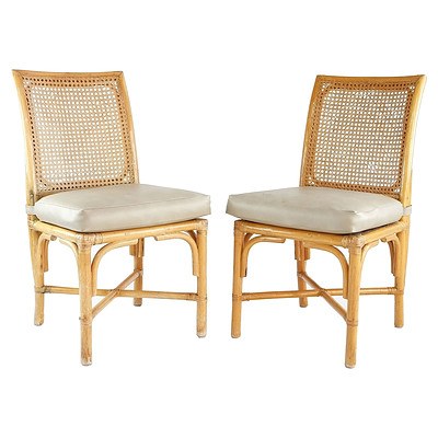Pair of Cane Backed Chairs