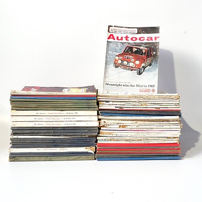 Approximately 50 Older 'Autocar' Magazines from the 1960's