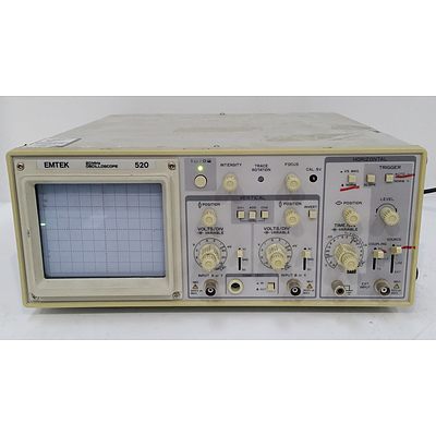 Emtek 520 Dual Channel 20MHz Oscilloscope