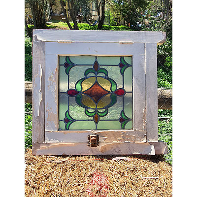Lot 109 - Antique Stained Glass Window