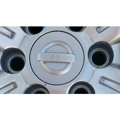 Lot 133 - Nissan Navara 16x7 Alloy Wheels - Set of 4