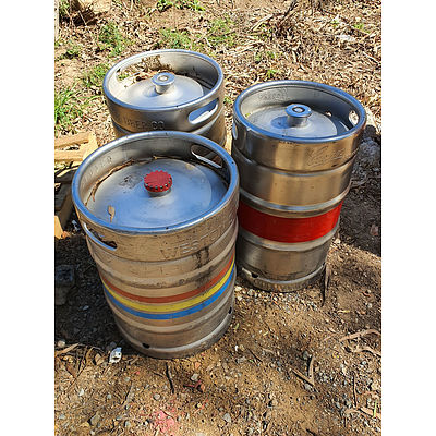 Lot 141 - Stainless Steel 50L Kegs - Lot of 3