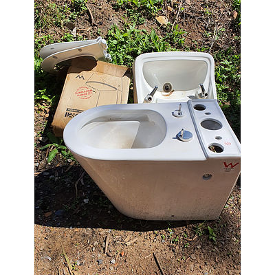Lot 149 - Ceramic Toilet & Basin