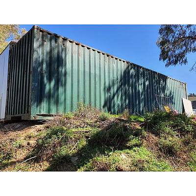 Lot 159 - 40ft Cor-Ten Steel Shipping Container
