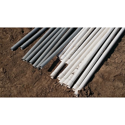 Lot 20 - 25mm PVC Electrical Conduits & Refrigeration Drain Pipes
