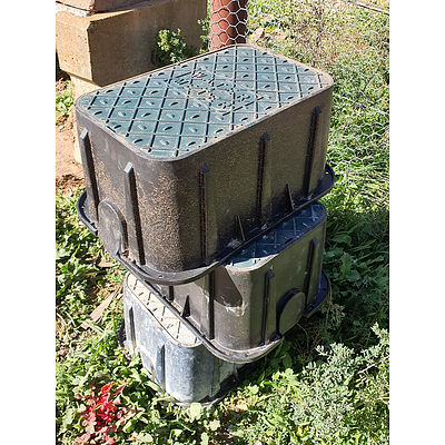 Lot 216 - Water Meter Box Covers - Lot of 3