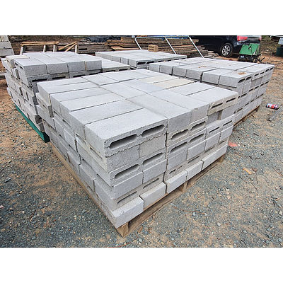Lot 235 - Skinny Cinder Blocks - Lot of 4 Pallets