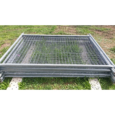 Lot 47 - Temporary Fencing Panels - Lot of 9