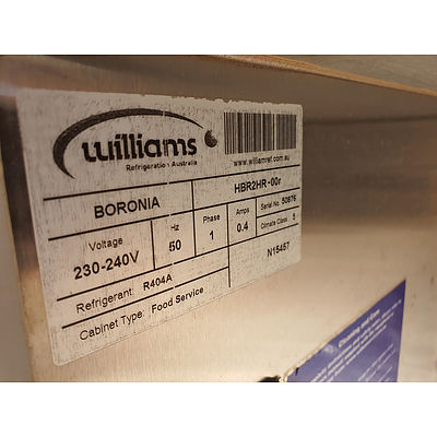 Lot 92 - Williams Stainless Refrigerated Food Service Cabinet