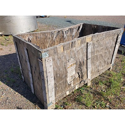 Crate Containing Assorted Large Fasteners
