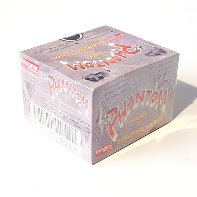 Sealed The Phantom Series II Trading Cards Sealed Box (48 Packs) and Card Sleeves