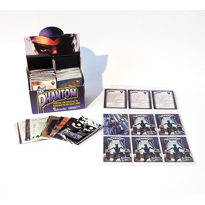 Assorted 1996 Inkworks The Phantom Base Cards, Eight The Phantom Movie S1 Trading Cards (1996 Inkworks), and 1 The Phantom Promo Card (1994 Comic Images)