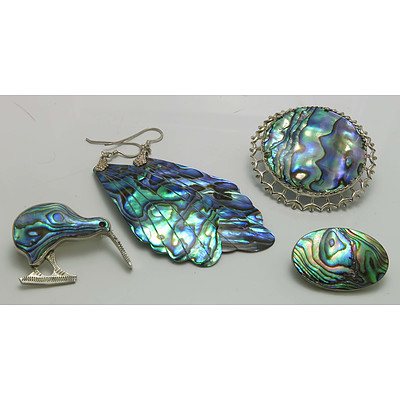 Collection of NZ Paua Shell Jewellery