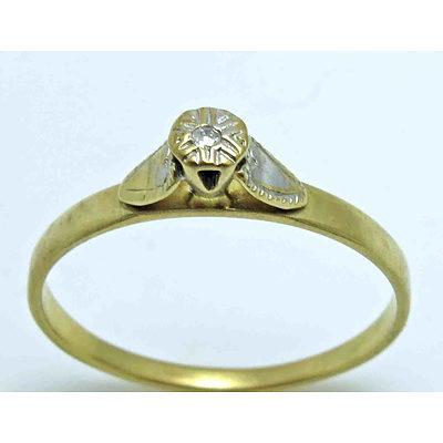 9ct Gold Diamond-Set Ring
