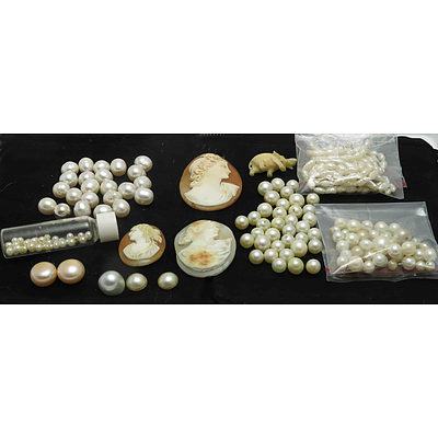 Odds & Ends Of Pearls & Cameos - Jeweller's Pre-Retirement Clearance