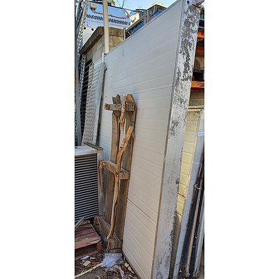 Large Insulated Coolroom Doors - Lot of 2