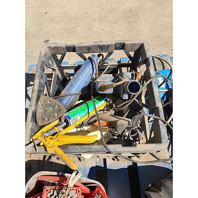 Contents of Pallet Including Tools & Strapping