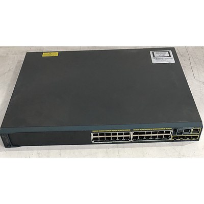 Cisco Catalyst (WS-C2960S-24PS-L V03) 2960-S Series PoE+ 24-Port Gigabit Managed Switch