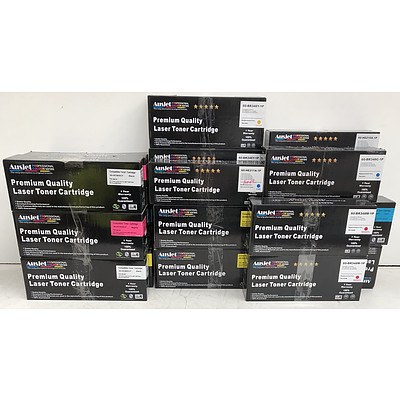 Bulk Lot of Assorted AusJet Toner Cartridges