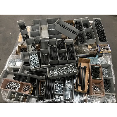 Pallet of Assorted Fasteners including Brands Bremick, Maptco and More