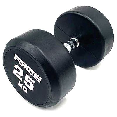 25kg Force USA Commercial Round Rubber Dumbbell - Brand New - RRP $137.5